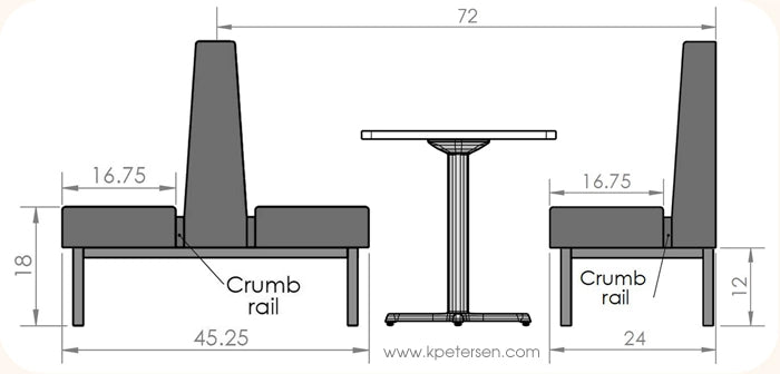 Indoor/Outdoor Upholstered Booths