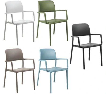 Polypropylene Outdoor Stacking Arm Chairs