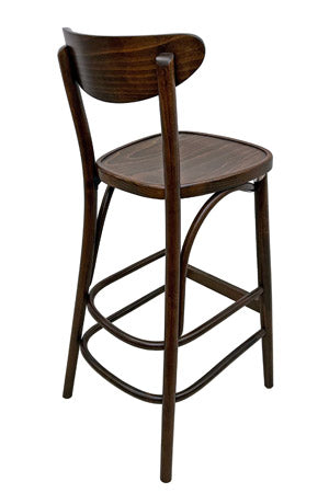 Oval Back Bentwood Bar Stool