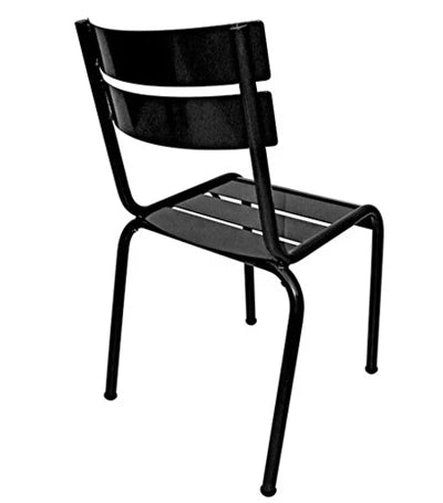 Steel Outdoor Parisian Park Style Stack Chair with Steel Slats