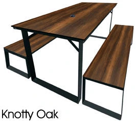 Picnic Table With Benches (Three Piece Sets)