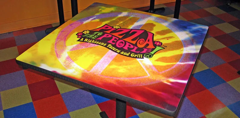 Custom Logo & Photo Laminated Table Tops