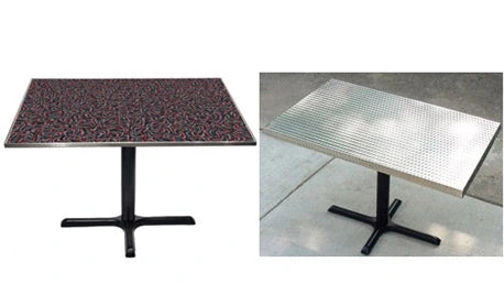 22" x 30" Stamped Steel Crossfoot Table Base