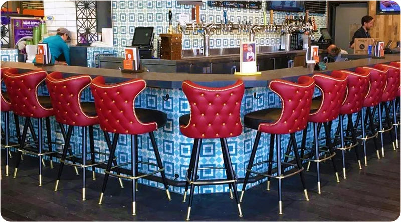 Retro Cowboy Steel Bar Stool