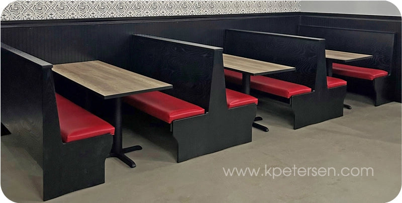 Pub Style Wood Restaurant Booth