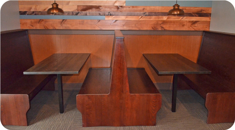 Pub Style Wood Restaurant Booth