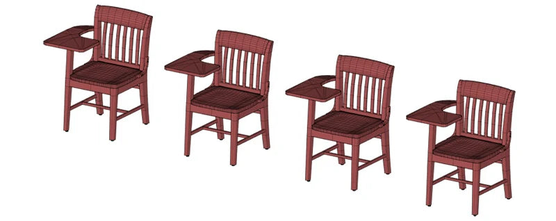 School House Chair with Tablet Arm