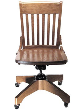 Oak Schoolhouse Swivel Side Chair