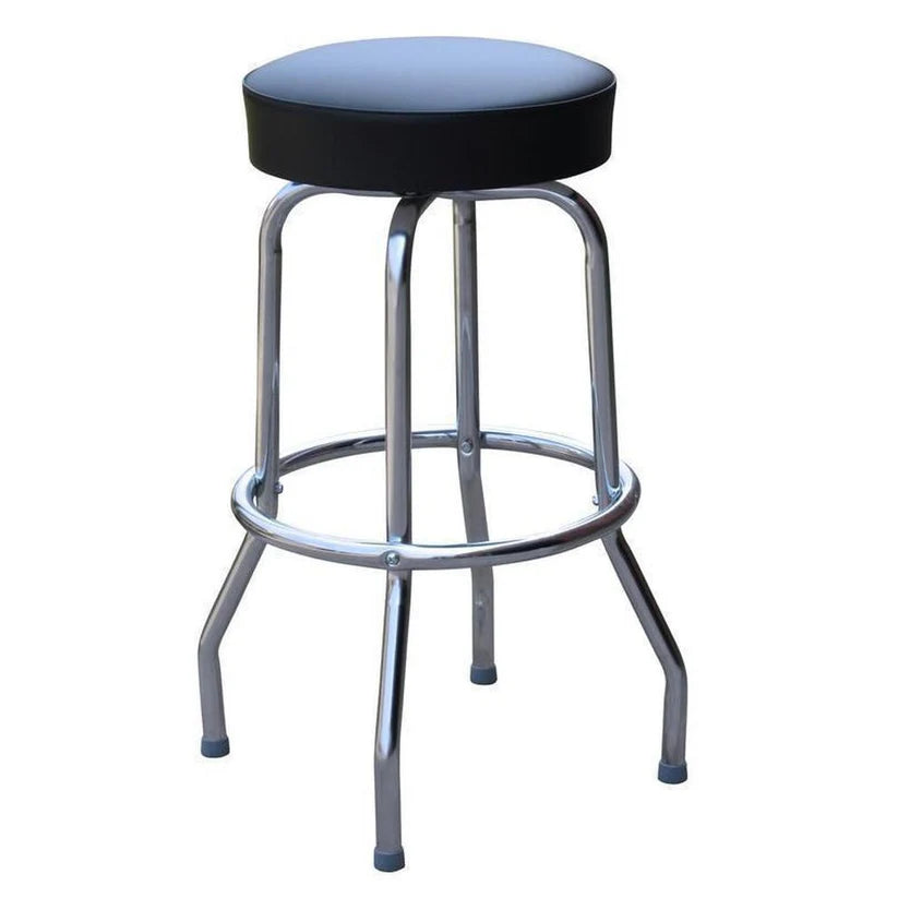 Single Ring Chrome Bar Stool