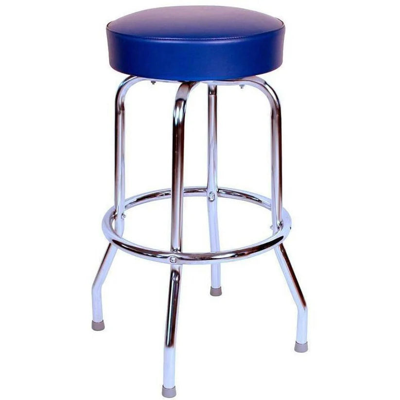 Single Ring Chrome Bar Stool