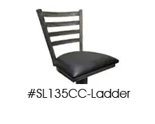 Quick Ship Floor Mounted Stools With Backrests