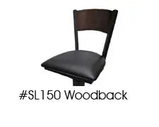 Quick Ship Floor Mounted Stools With Backrests