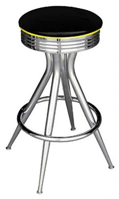 Chrome Sputnik Bar Stool With Chrome Ring Seat