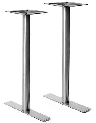 4" x 24" Stainless Steel "T End" Table Bases