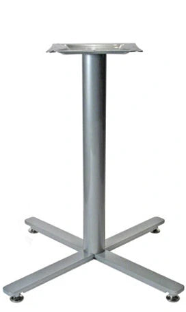 Flat Steel Crossfoot Table Base with Designer Color Options