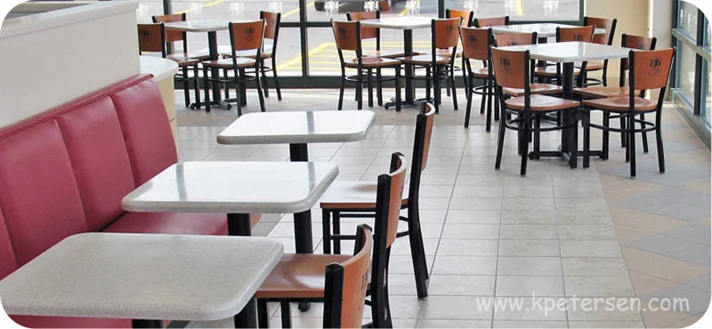 Steel Wood Back Restaurant Chair