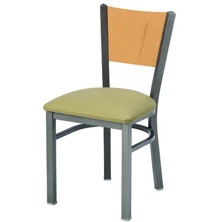 Steel Wood Back Restaurant Chair