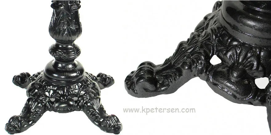 24" X 24" Victorian Crossfoot Ornate Cast Iron Table Base