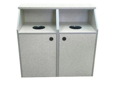 Deluxe Double Top Drop Waste Receptacle