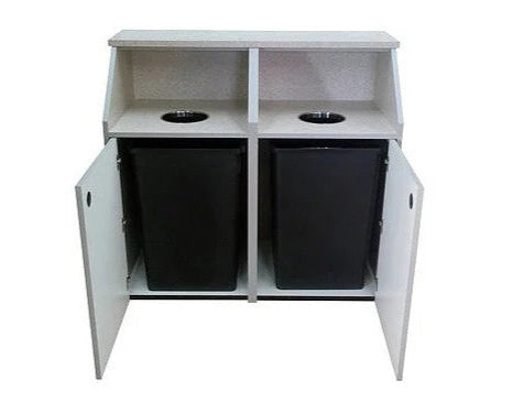 Deluxe Double Top Drop Waste Receptacle
