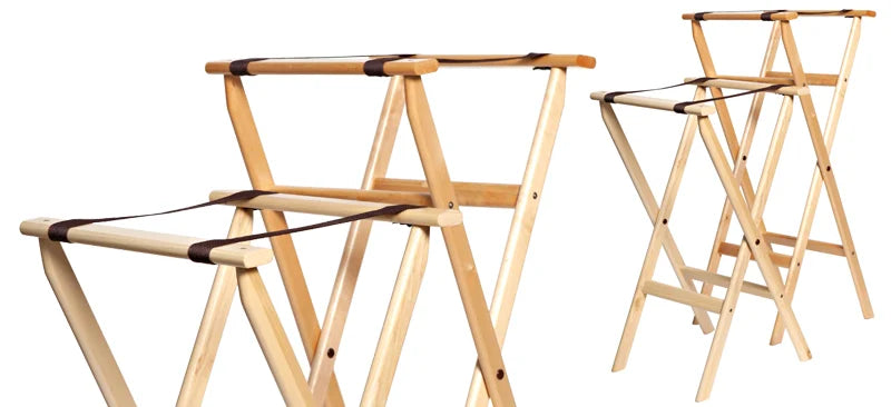 Restaurant Dining Room Folding Wooden Tray Stand