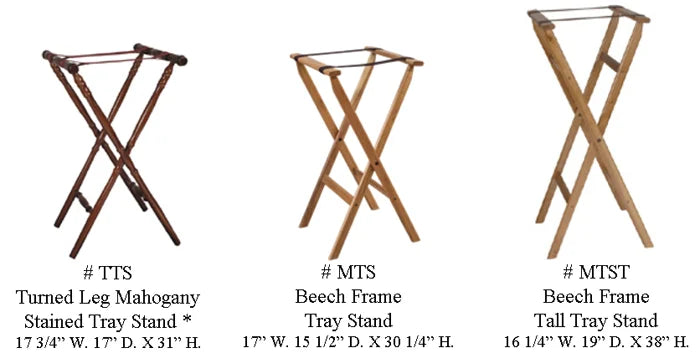 Restaurant Dining Room Folding Wooden Tray Stand