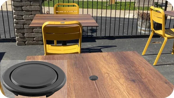 Indoor, Outdoor Solid Core HPL Restaurant Table Tops