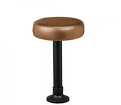 Upholstered Seat Bolt Down Soda Fountain Stool