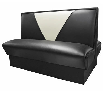 Retro V Back Upholstered Booth