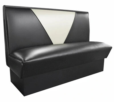 Retro V Back Upholstered Booth