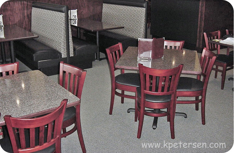 Vertical Slat Back Beech Chair