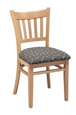 Vertical Slat Back Beech Chair