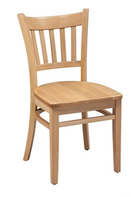 Vertical Slat Back Beech Chair