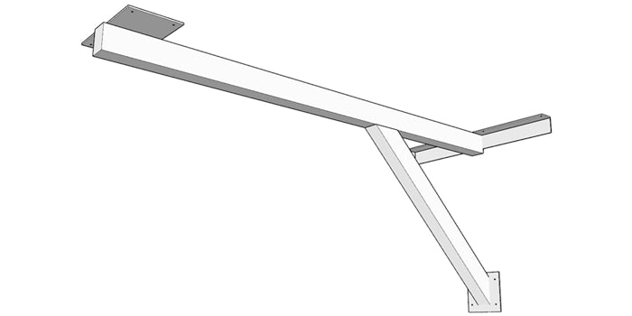 Wall Mounted Cantilever Table Supports
