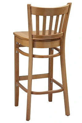 Vertical Back Beech Bar Stool