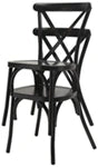 Bentwood X Style Outdoor Aluminum Stacking Chair