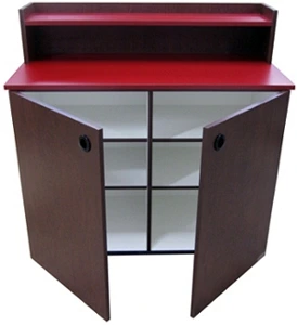 Fast Food Restaurant Condiment and Storage Cabinet Interior View