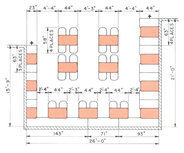 Restaurant Booth Seating Dimensions