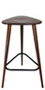 Three Legged Triangle Seat Wood Bar Stool