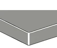 Laminated Plastic Table Top 3MM PVC Profile Perspective View