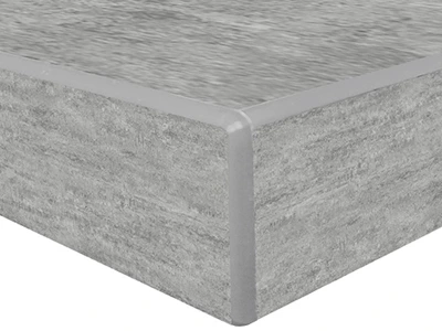 Elemental Concrete Laminated Plastic Table Top 3MM Black PVC Edge Detail