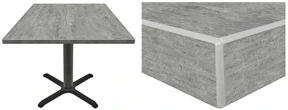 3mm PVC Table Top With Base And Corner Detail