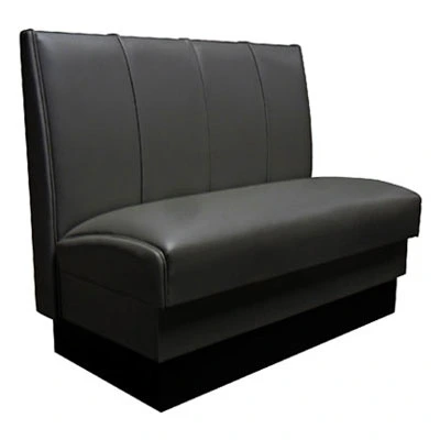 4 Panel Back Single Upholstered Booth