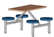 Composite Button Seat Cluster Seating