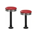 Budget Bolt Down Soda Fountain Stool Black Column