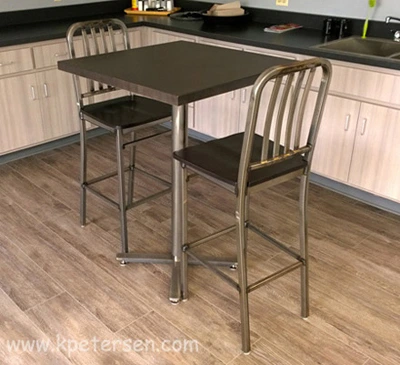 All Steel Half Inch Thick Flat Steel Bar Stock Bar Table Height Table Bases Installation