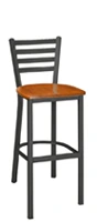 Coordinating Alto Four Rung Ladder Back Barstool