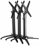 Aluminum Outdoor Nesting Restaurant Table Bases Flipped Group