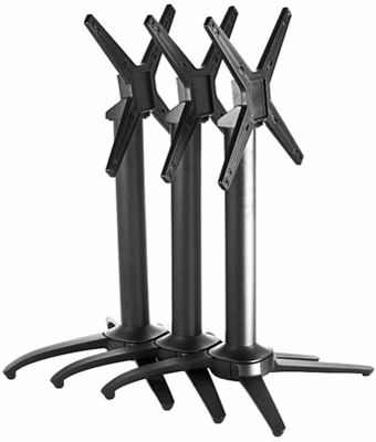 Aluminum Outdoor Nesting Restaurant Table Base Flipped Group