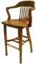 Banker Style Beech Barstool